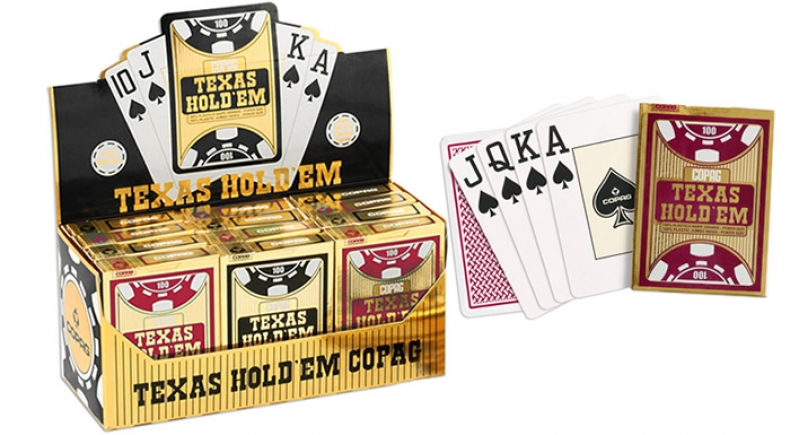 Baralho Poker Copag Texas Hold em 100% Plástico - CX Dúzia